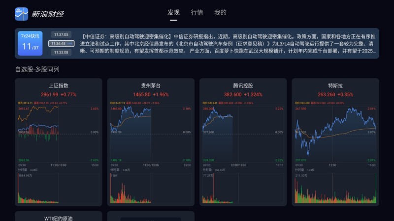 新浪财经电视版 截图 1
